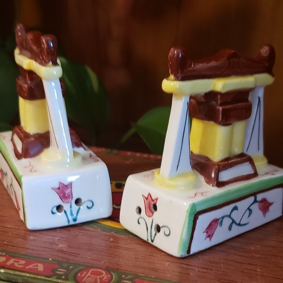 Vintage Napco Kitchen Scales Salt & Pepper Shakers - Picture 8 of 8